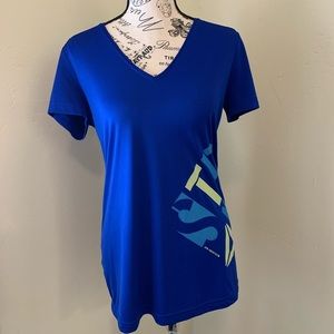 Reebok Cobalt Blue Top-Sportswear Sz M